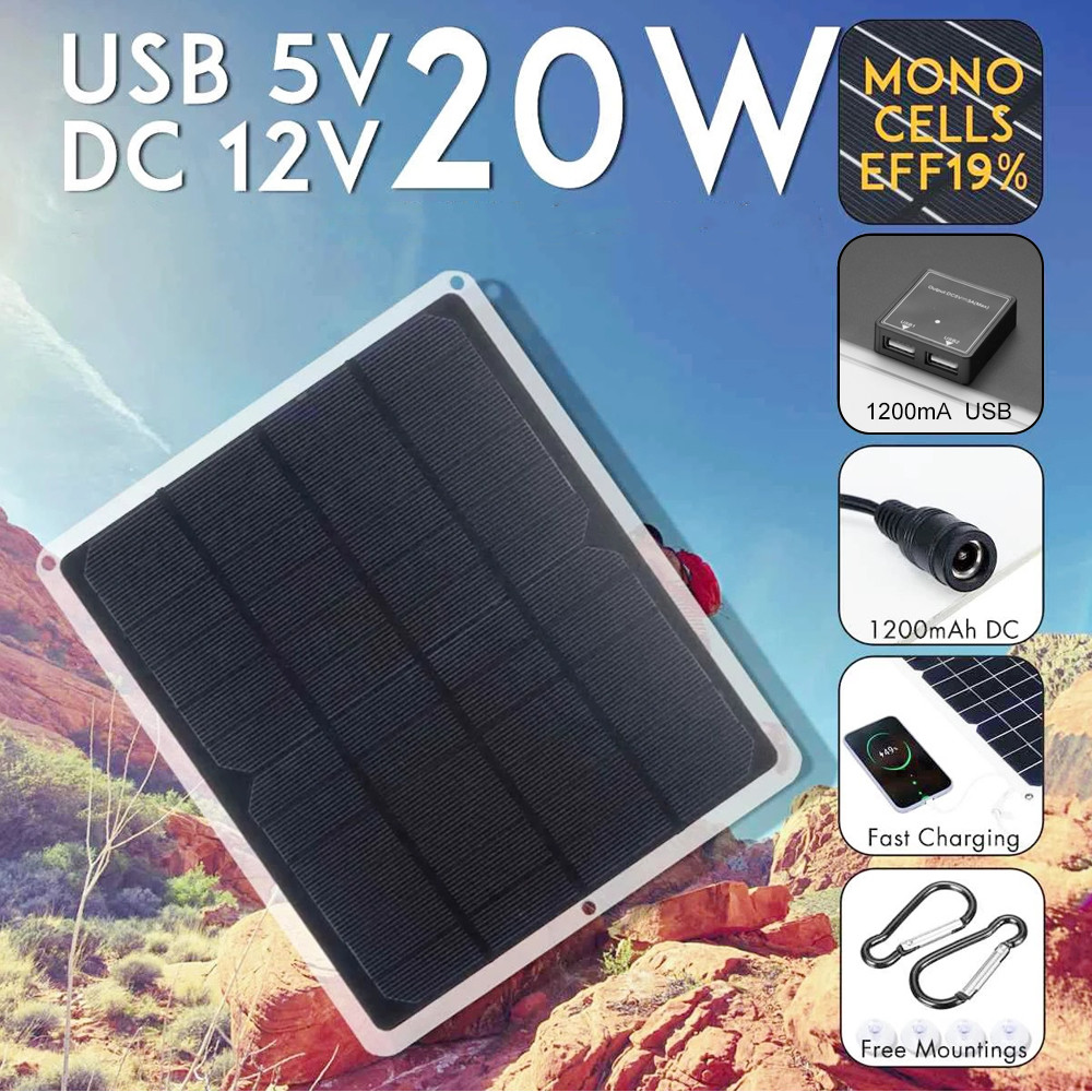 20W 6V Solar Panel Monocrystal - Solar Panel Monocrystalline บทวิจารณ์และราคา
