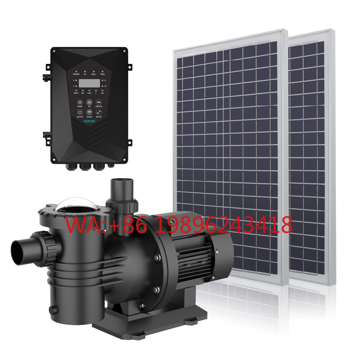 VEICHI AC DC Hybrid Powered In - Solar Water Pump บทวิจารณ์และราคา
