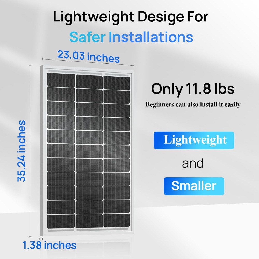 Eco-Worthy 400W Solar Panel Se - Solar Panel Monocrystalline บทวิจารณ์และราคา