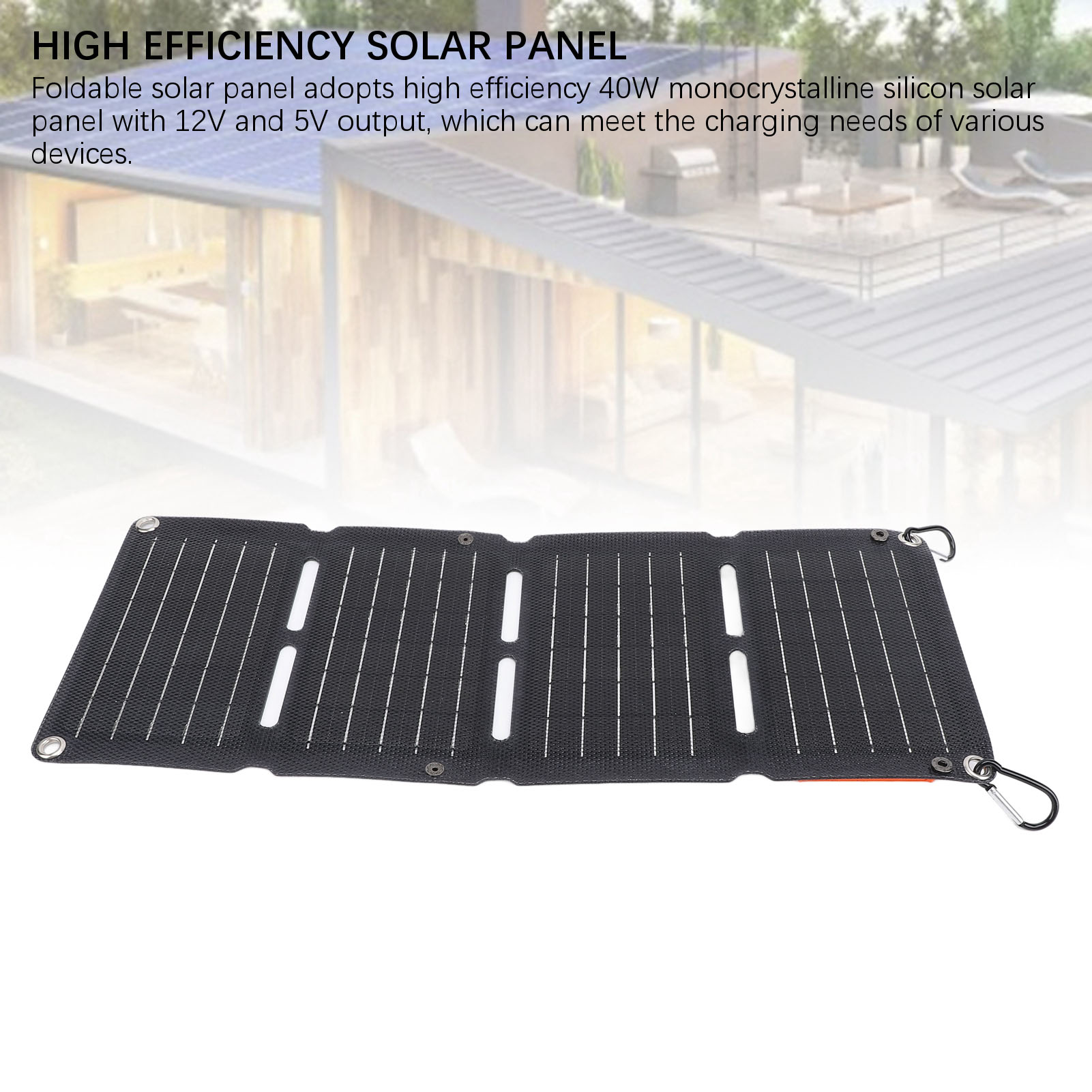 40W Foldable Solar Panel Monoc - Solar Panel Monocrystalline บทวิจารณ์และราคา